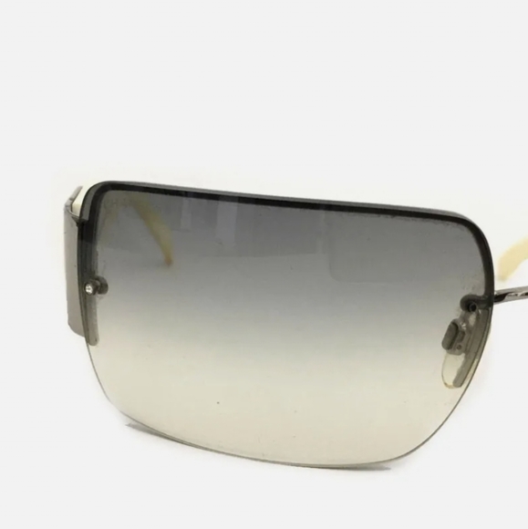 CHANEL 62□15 CC LOGO CREAM SUNGLASSES/R2842 - Picture 6 of 12